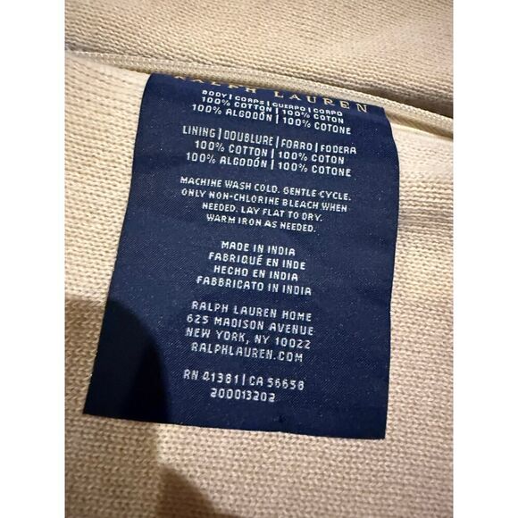 Ralph Lauren Belle Point “Granby” Knit Throw Pillow Covers, 15" x 21.5" Set Of 2 - Picture 6 of 7